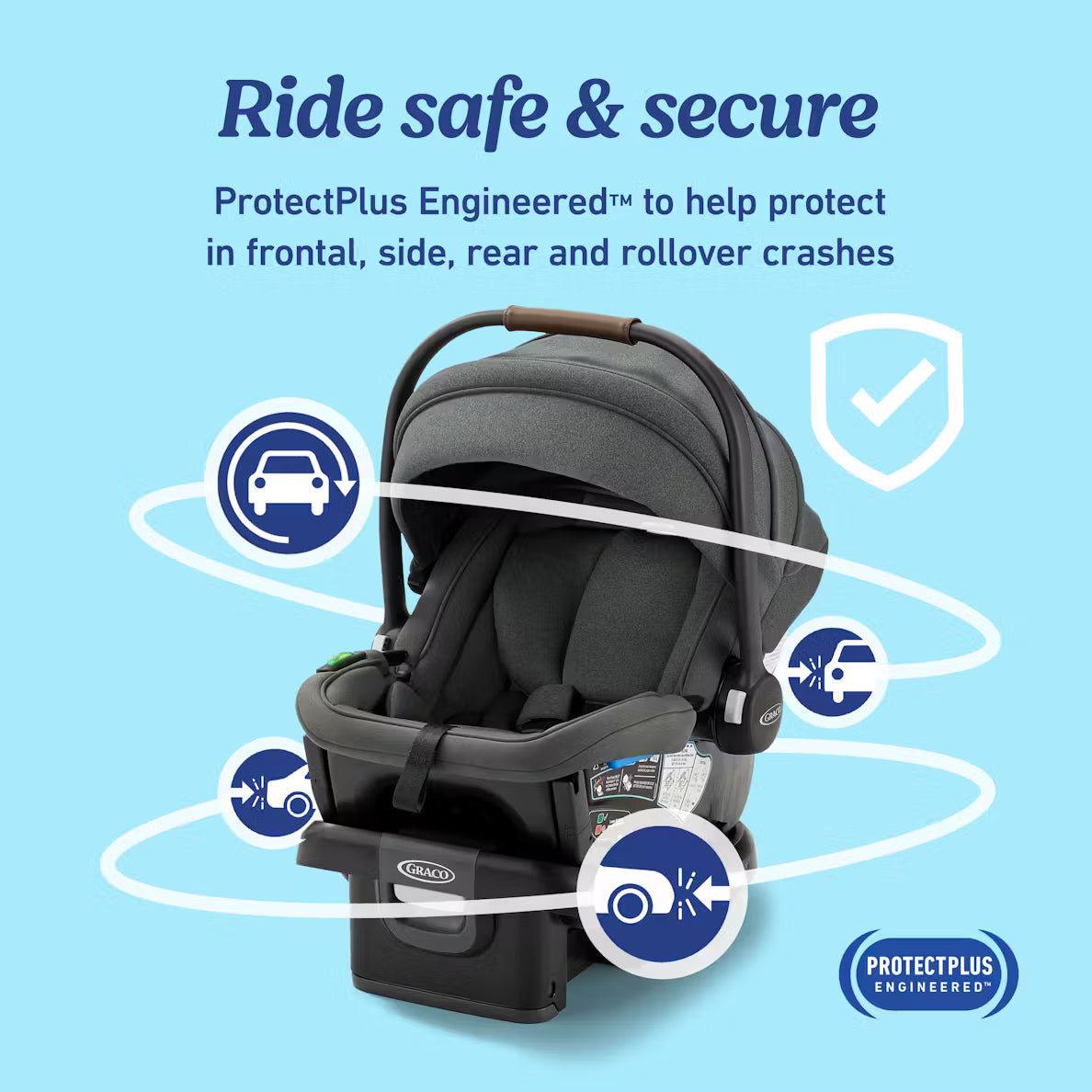 GoMax Baseless Infant Car Seat ft. Insta Install Rigid LATCH