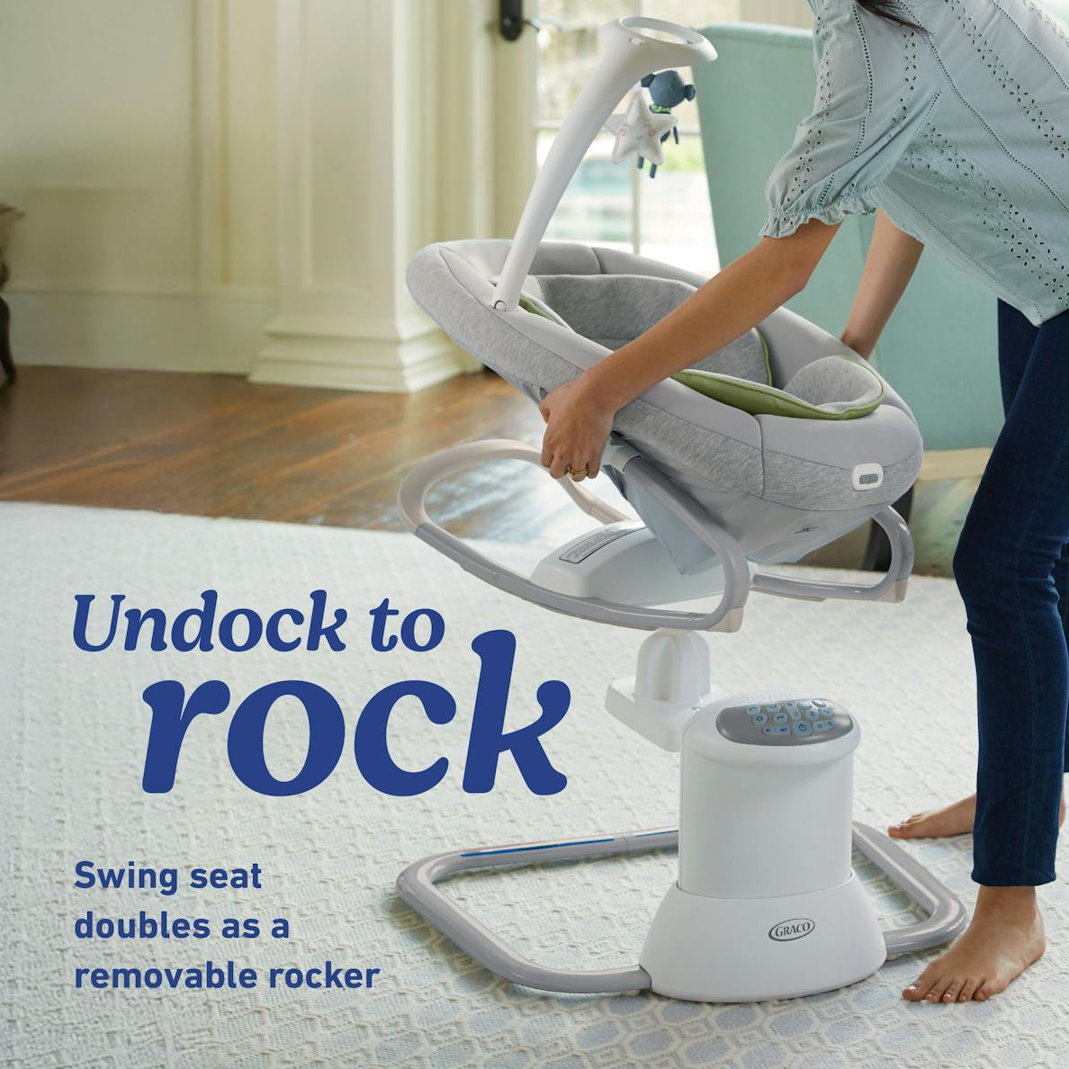 Soothe My Way Swing with Removable Rocker