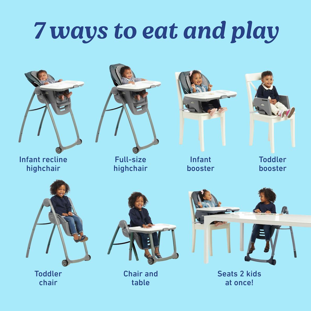 Table2Table Premier Fold 7 in 1 High Chair