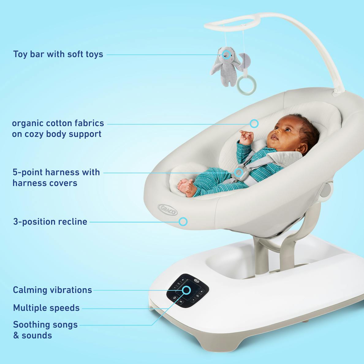 SmartSense Soothing Baby Swing