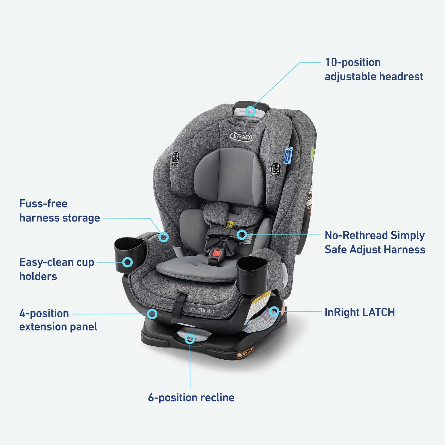Extend2Fit 3 in  1 Car Seat
