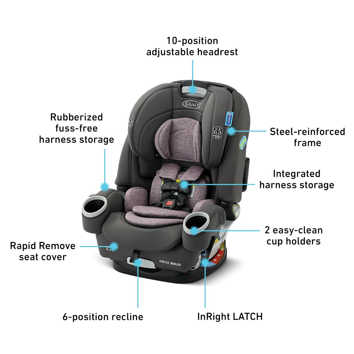 4Ever DLX SnugLock 4 in 1 Car Seat