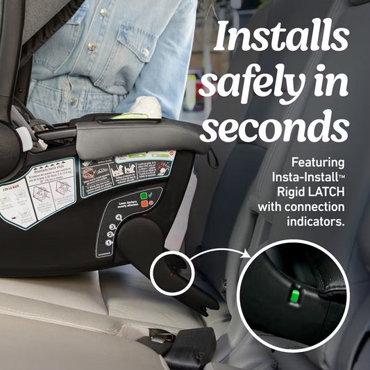 GoMax Baseless Infant Car Seat ft. Insta Install Rigid LATCH