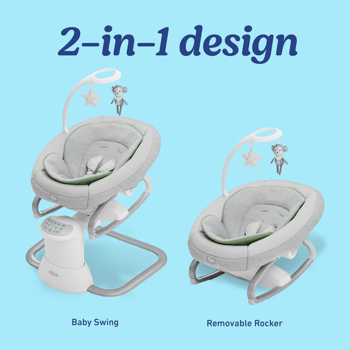 Soothe My Way Swing with Removable Rocker
