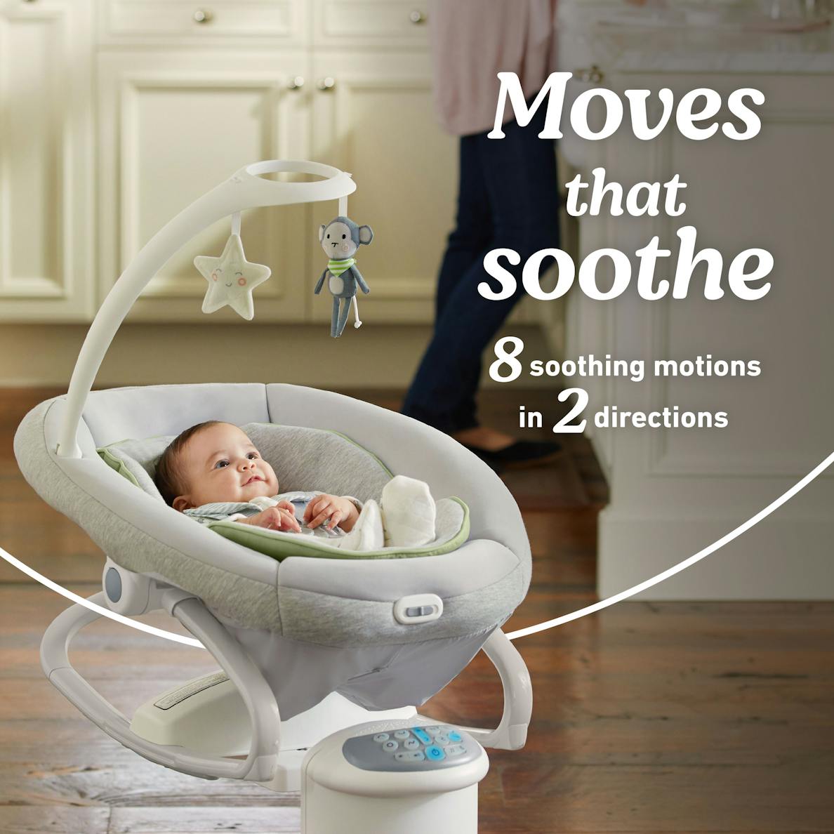 Soothe My Way Swing with Removable Rocker