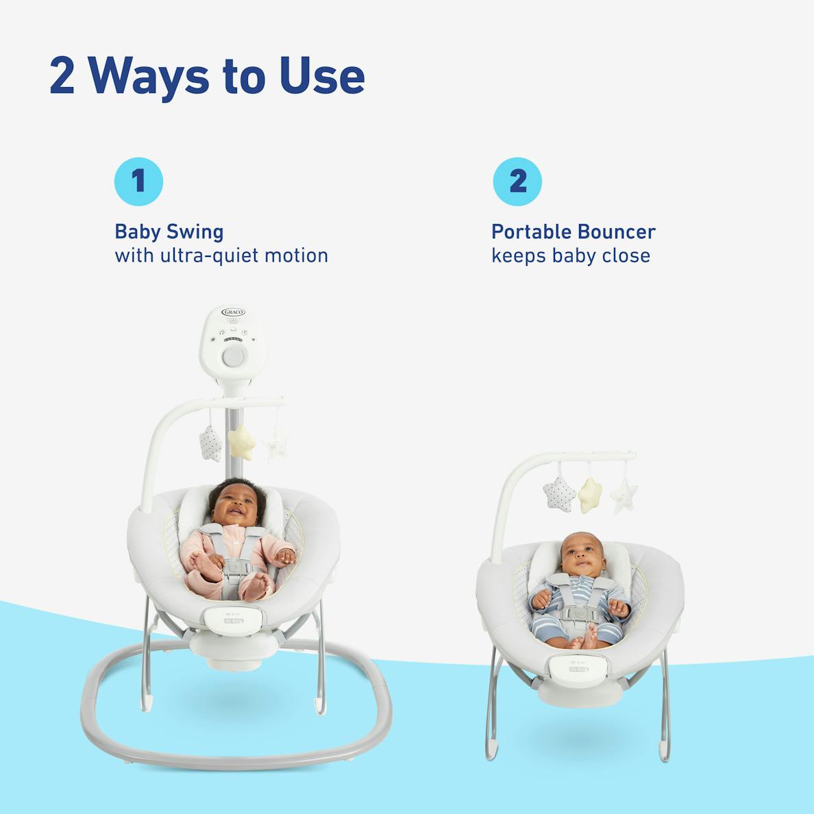 Sway2Me Swing with Portable Bouncer