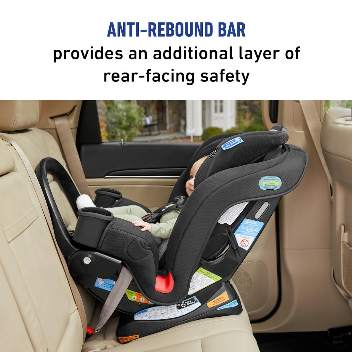 Extend2Fit 3 in 1 Car Seat featuring Anti Rebound Bar