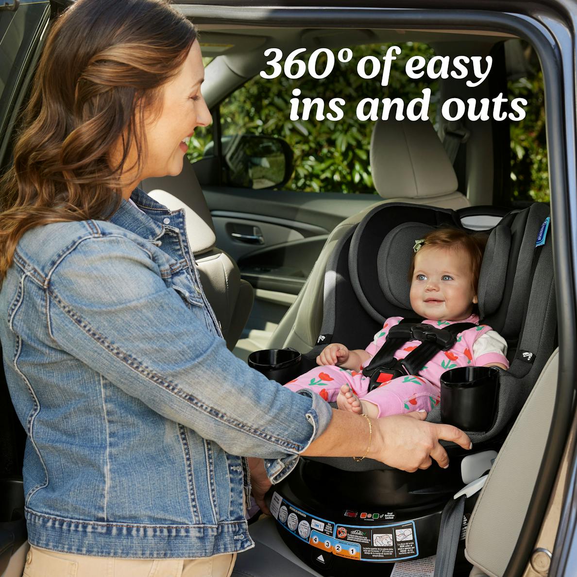 EasyTurn 360 2 in 1 Rotating Convertible Car Seat